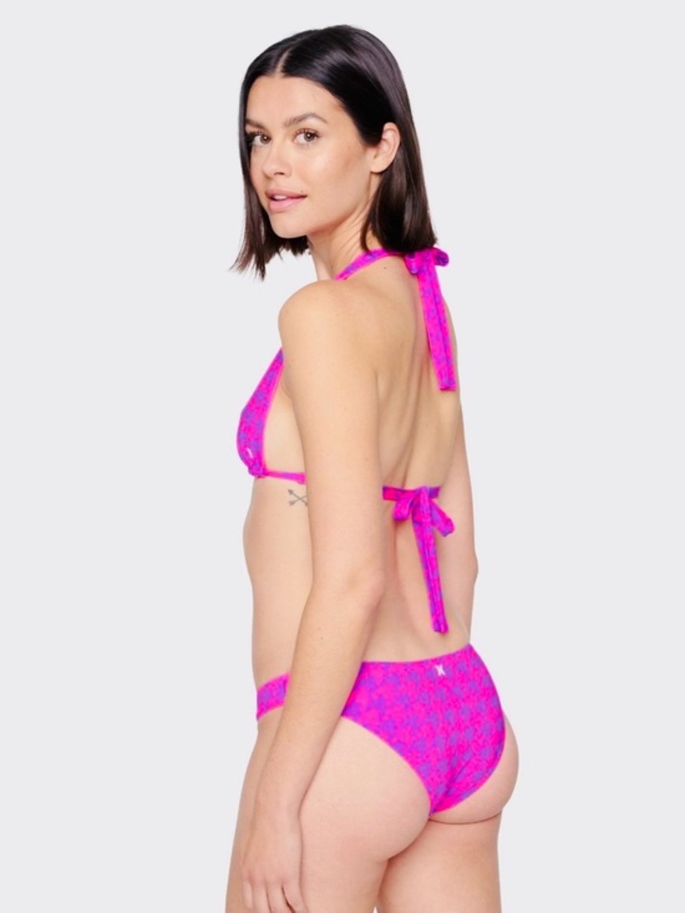 Women's Electric Slide Moderate Bottom Size XL Violet/Electric Pink